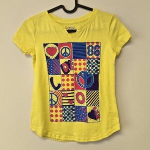 BCG Peace Love T-shirt Yellow M (8 - 10)